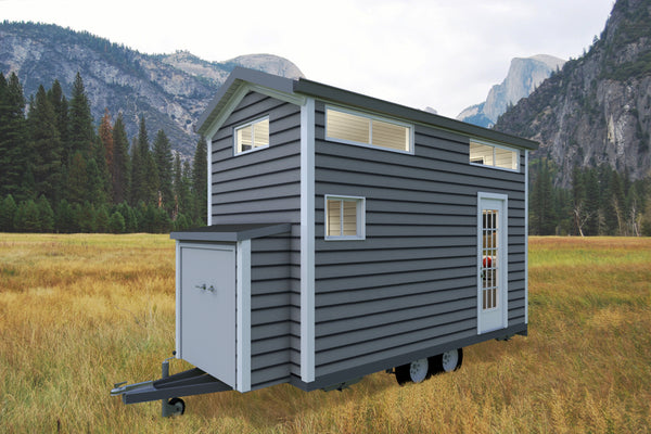 8' X 16' Tiny House On Wheels Plans DIY Home Shell Garden Room On United States | 214792237