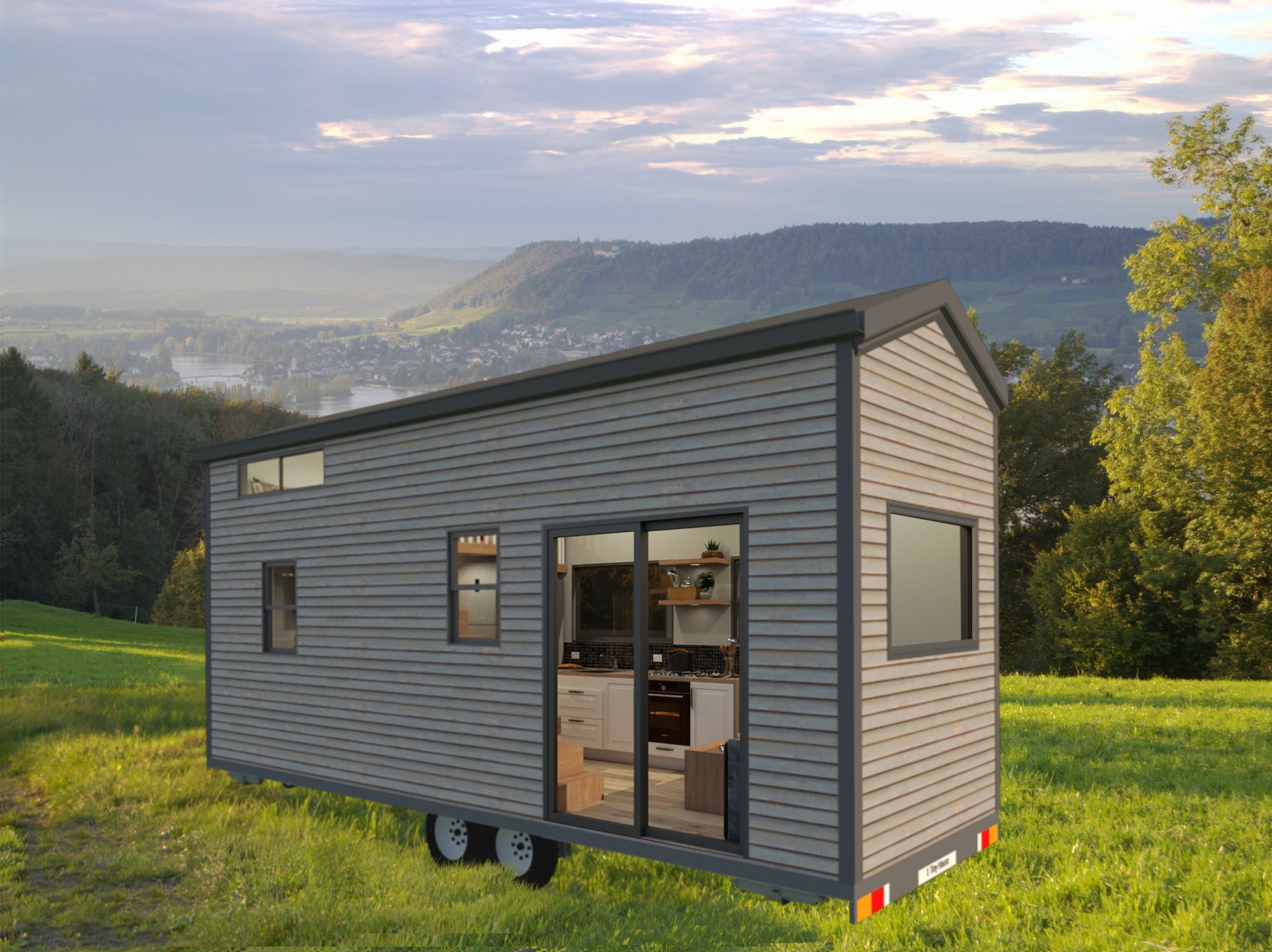Freedom - 7.2 Metre Tiny House Plans Exterior