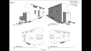 Adventurer - 8.4 Metre Tiny House Plans Exterior