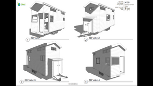 The Minimalist - 6 Metre Tiny House Plans Exterior