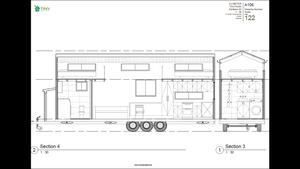Adventurer - 8.4 Metre Tiny House Plans Exterior