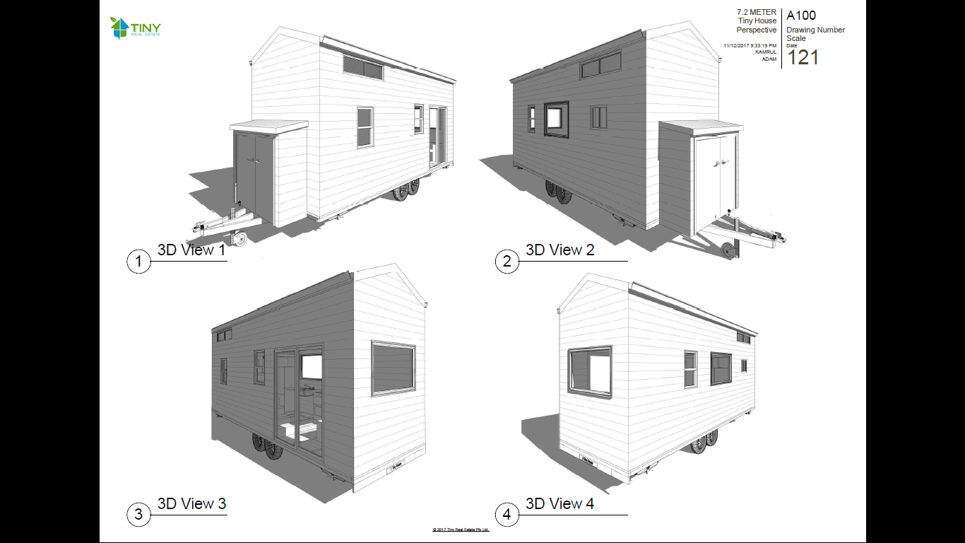 THE MINIMALIST - 6 Metre (20ft) Tiny House Plans - Tiny Home Plans
