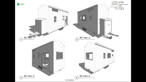 Freedom - 7.2 Metre Tiny House Plans Exterior