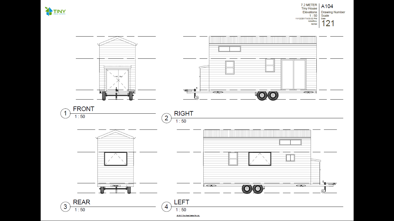 THE MINIMALIST - 6 Metre (20ft) Tiny House Plans - Tiny Home Plans